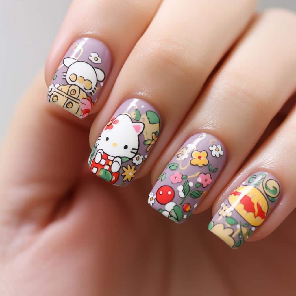 Unexpected Nail Art Trend: The Captivating World of Hello Kitty Nails. 4 Unexpected Nail Art Trend: The Captivating World of Hello Kitty Nails.