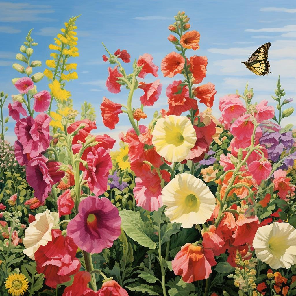 Unlock the Secret Blooms: Grow Breathtaking Hollyhocks from Seed. 2 Unlock the Secret Blooms: Grow Breathtaking Hollyhocks from Seed.