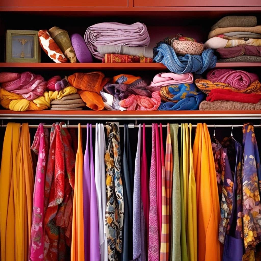 Declutter Magic: Ingenious Ways to Organize Your Scarves. 1 Declutter Magic: Ingenious Ways to Organize Your Scarves.