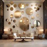 metal mirror wall decor