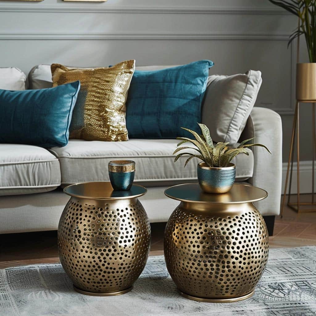 Unexpected Elegance: How Metal Side Tables Can Transform Your Living Room. 3 Unexpected Elegance: How Metal Side Tables Can Transform Your Living Room.