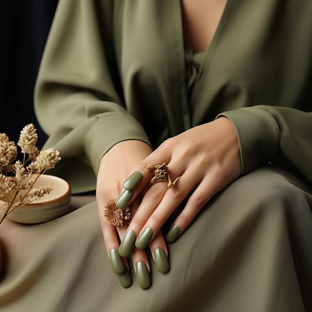 Unveiling the Chic: Why Military Green Nail Polish is Your Next Style Statement.