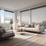 modern blinds for living room