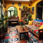 modern mexican living room