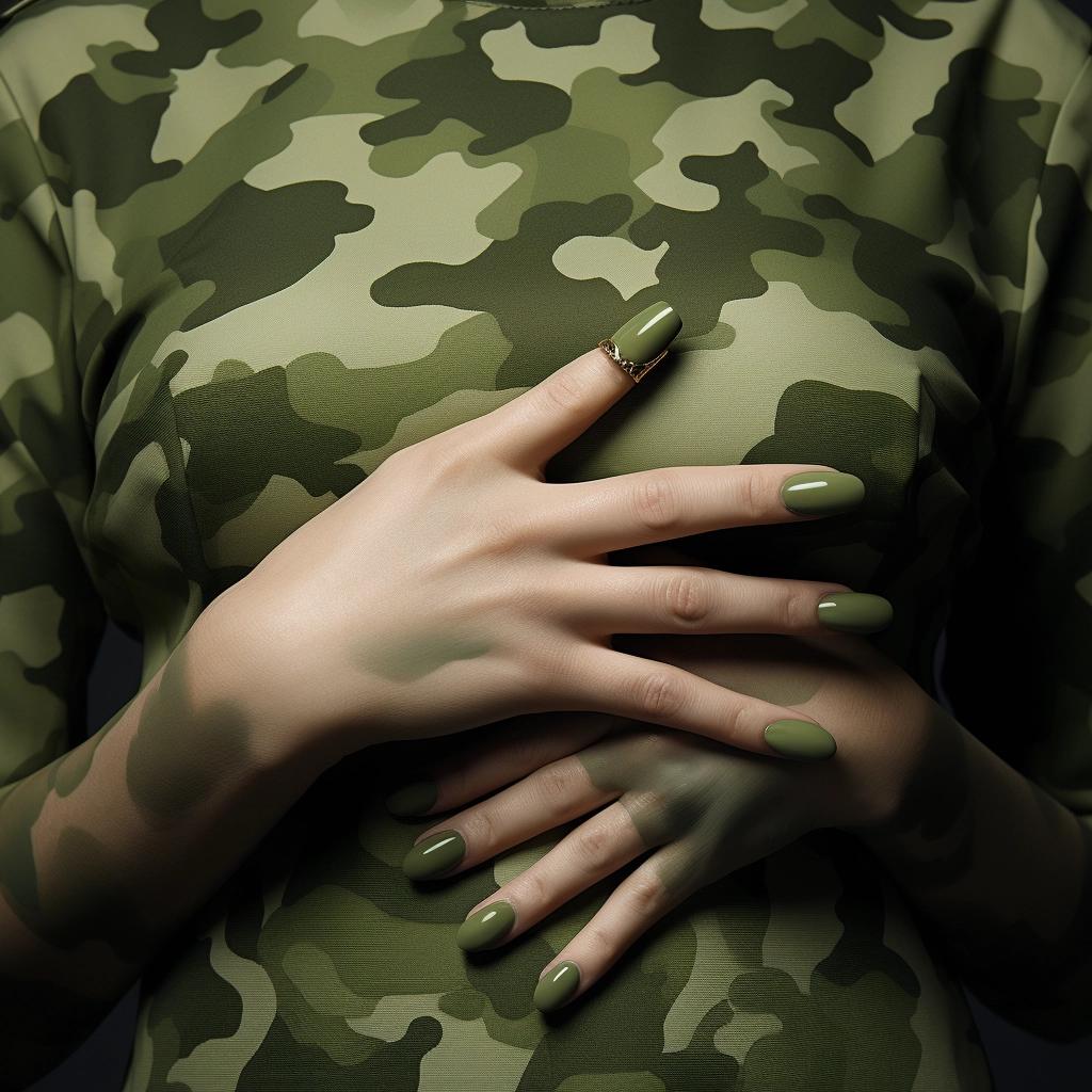 Unveil the Secret Behind Trending Military Green Nails. 4 Unveil the Secret Behind Trending Military Green Nails.