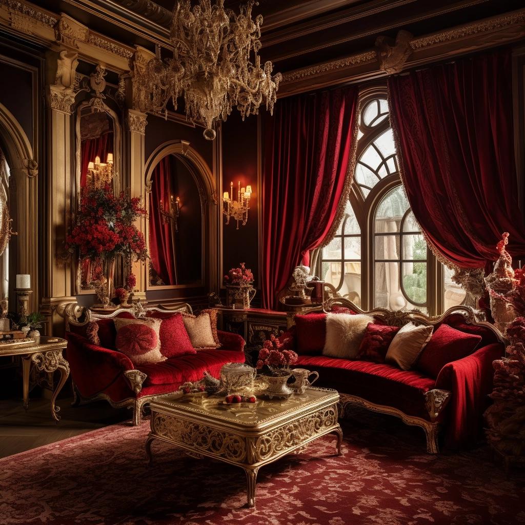 Unlock The Elegance Red And Gold Living Room Decor Secrets