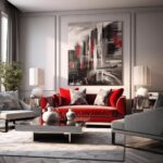 red grey living room ideas
