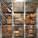 square wood wall decor