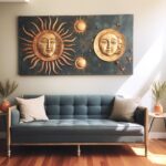 sun and moon wall decor