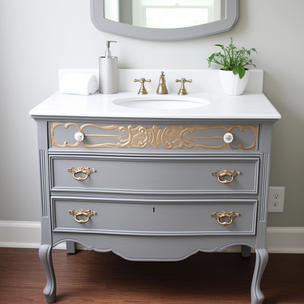 Top 7 Ingenious Ways to Transform an Old Dresser into a Stunning Bathroom Vanity. 3 Top 7 Ingenious Ways to Transform an Old Dresser into a Stunning Bathroom Vanity.