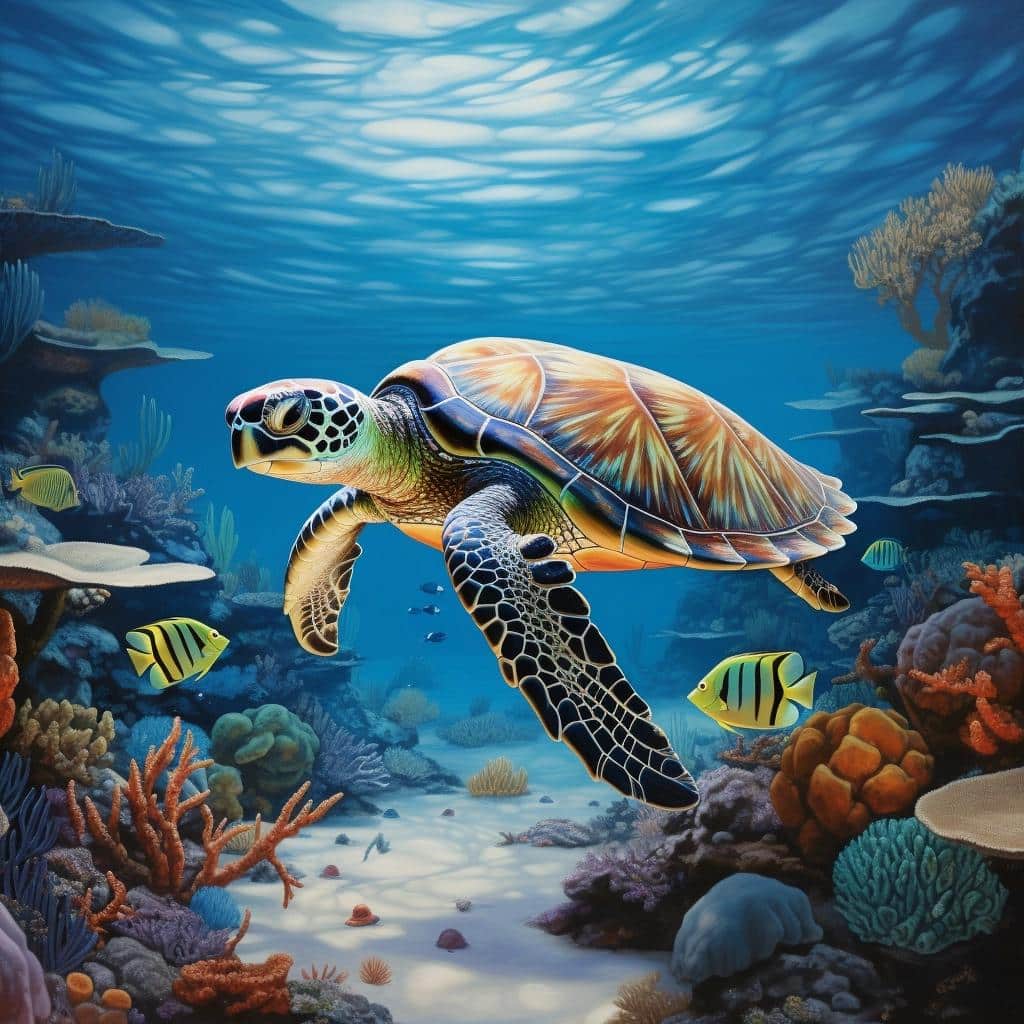 Unlock the Ocean's Serenity: Explore the Charm of Turtle Wall Decor.