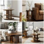 walnut end tables for living room
