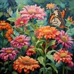 zinnia garden