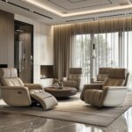 AMAZING MODERN LIVING ROOM WITH RECLINERS - YOU WON'T BELIEVE YOUR EYES!