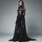 Behold the Captivating Allure of the Lace Maxi Dress.