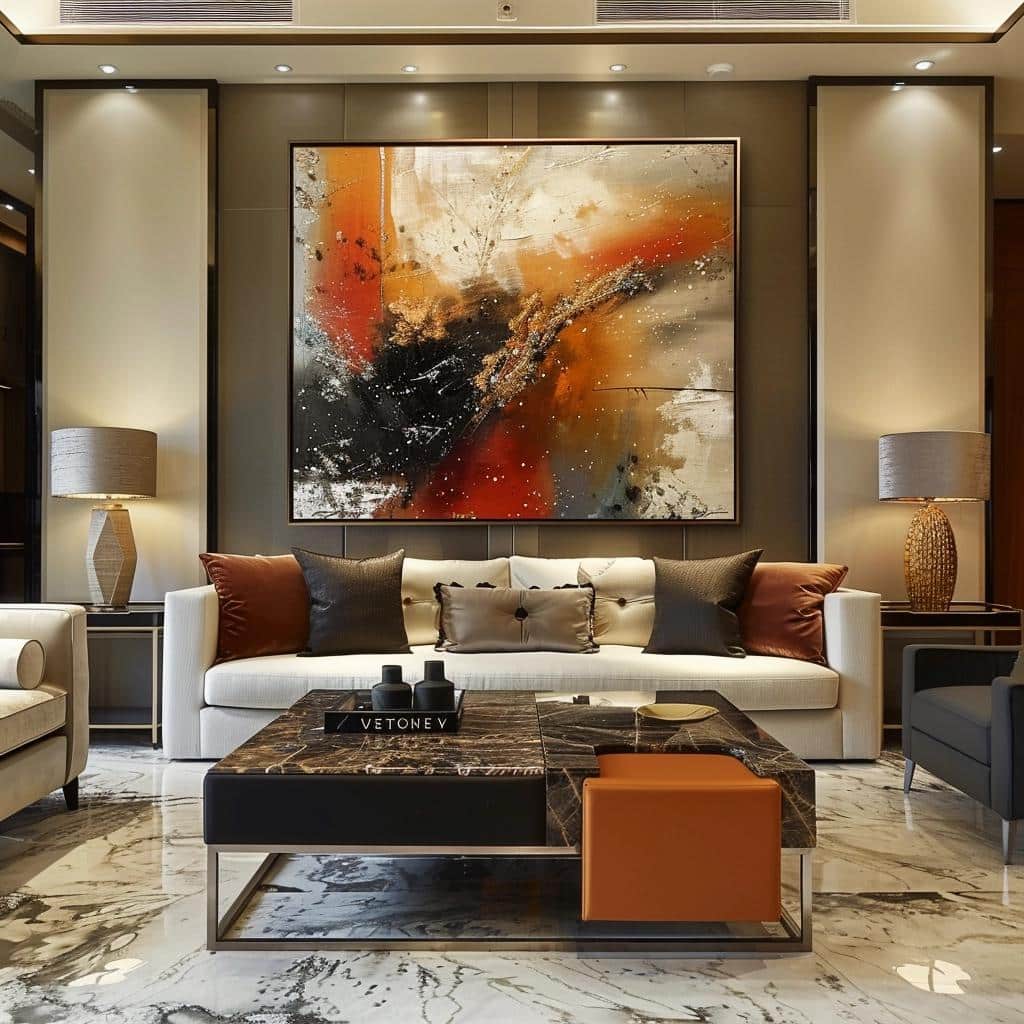 Breathtaking Modern Art Pieces That Transform Living Room Spaces. 2 Breathtaking Modern Art Pieces That Transform Living Room Spaces.