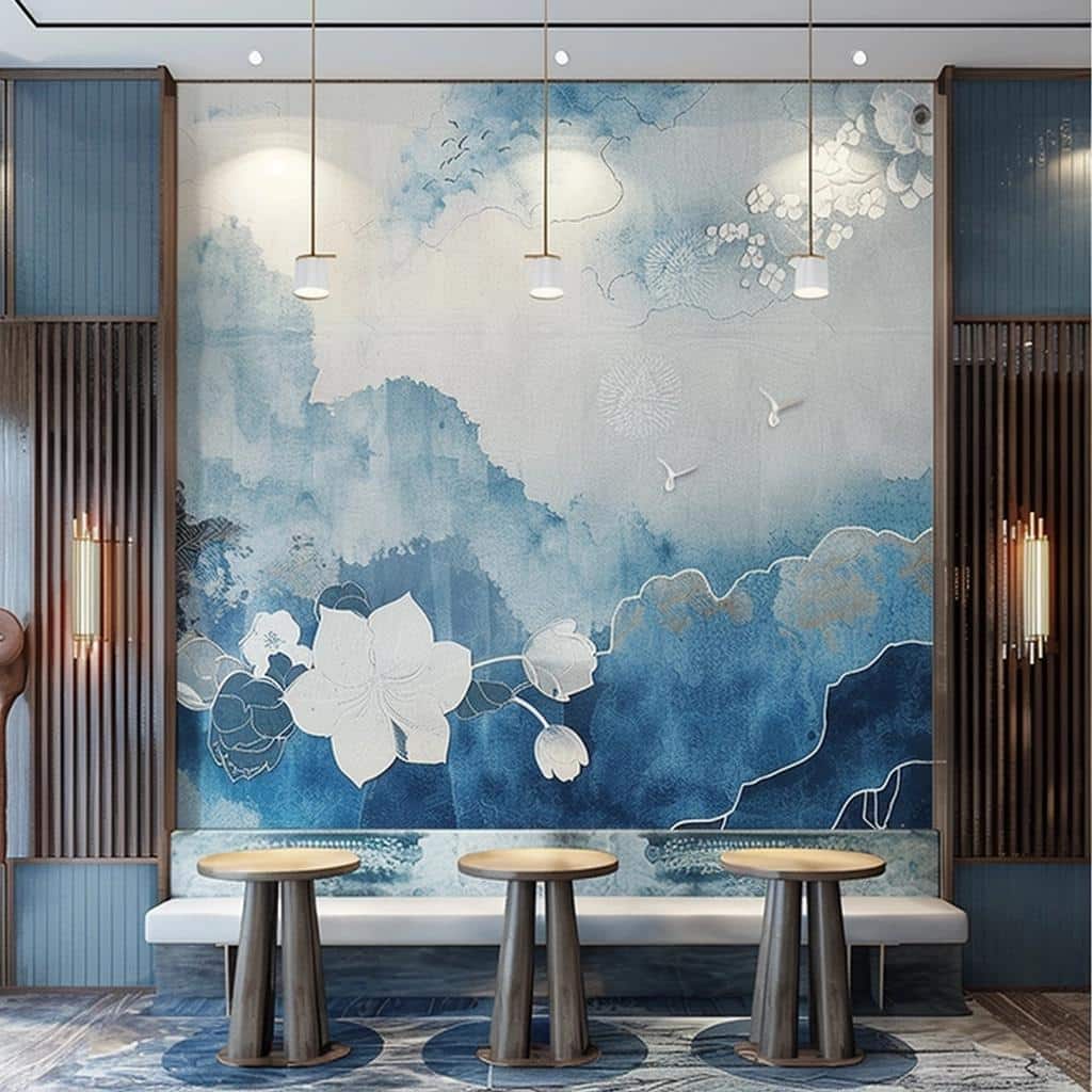 Captivating Blue and White Wall Decor Ideas to Transform Your Space. 2 Captivating Blue and White Wall Decor Ideas to Transform Your Space.