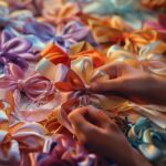 Captivating Crafts: The Enchanting Art of Bow-Making with Ribbon.
