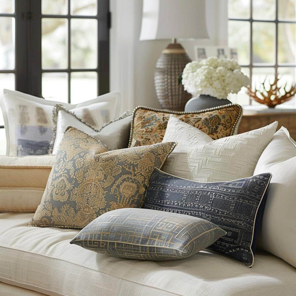 Decorative Euro Pillows to Enhance Your Living Room's Elegance 2 Decorative Euro Pillows to Enhance Your Living Room's Elegance