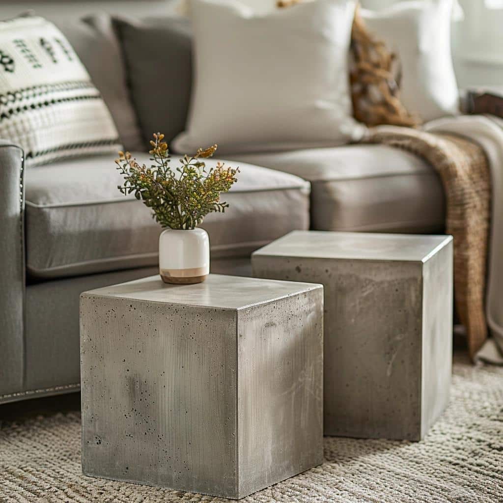 Discover the Captivating Allure of Concrete End Tables for Your Living Room Oasis. 1 Discover the Captivating Allure of Concrete End Tables for Your Living Room Oasis.