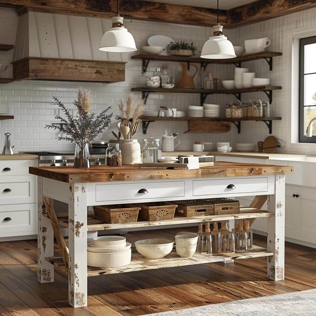 Farmhouse Kitchen Island Ideas for Functional Style 4 Farmhouse Kitchen Island Ideas for Functional Style