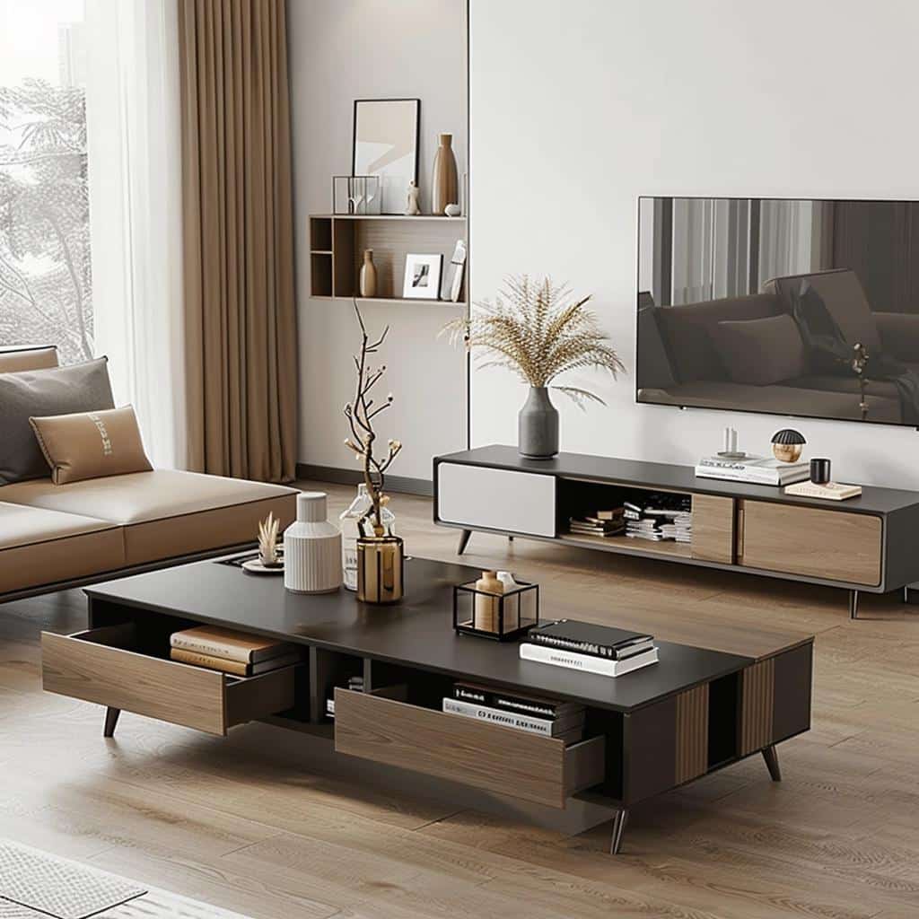 Functional Living Room Table Sets with Storage Solutions 1 Functional Living Room Table Sets with Storage Solutions