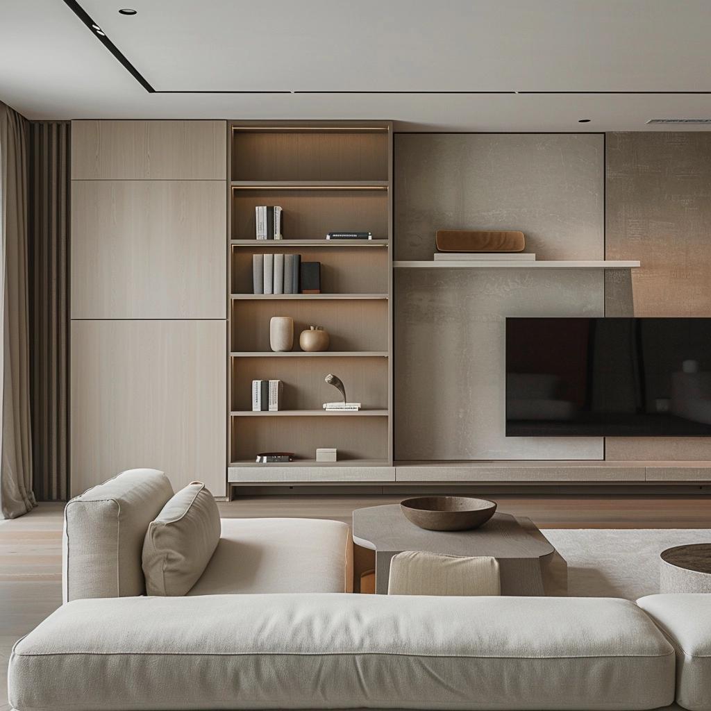 Functional Modern Living Room Shelving Solutions 1 Functional Modern Living Room Shelving Solutions