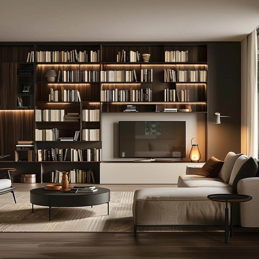 Functional Modern Living Room Shelving Solutions 4 Functional Modern Living Room Shelving Solutions