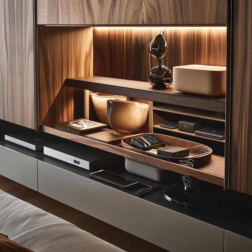 Ideas for Concealing Electronics in the Living Room