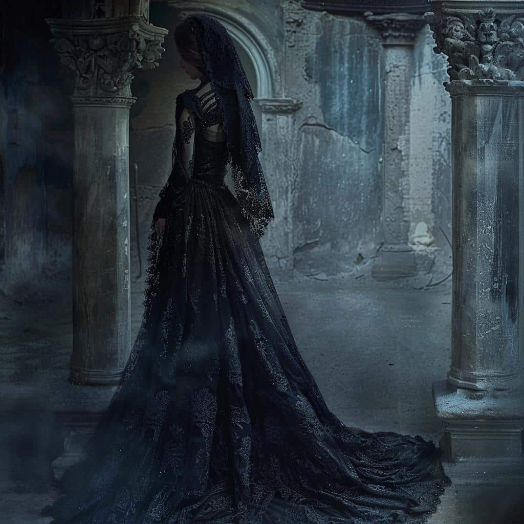 MYSTERIOUS BLACK LACE DRESS UNCOVERS HIDDEN SECRETS. 1 MYSTERIOUS BLACK LACE DRESS UNCOVERS HIDDEN SECRETS.