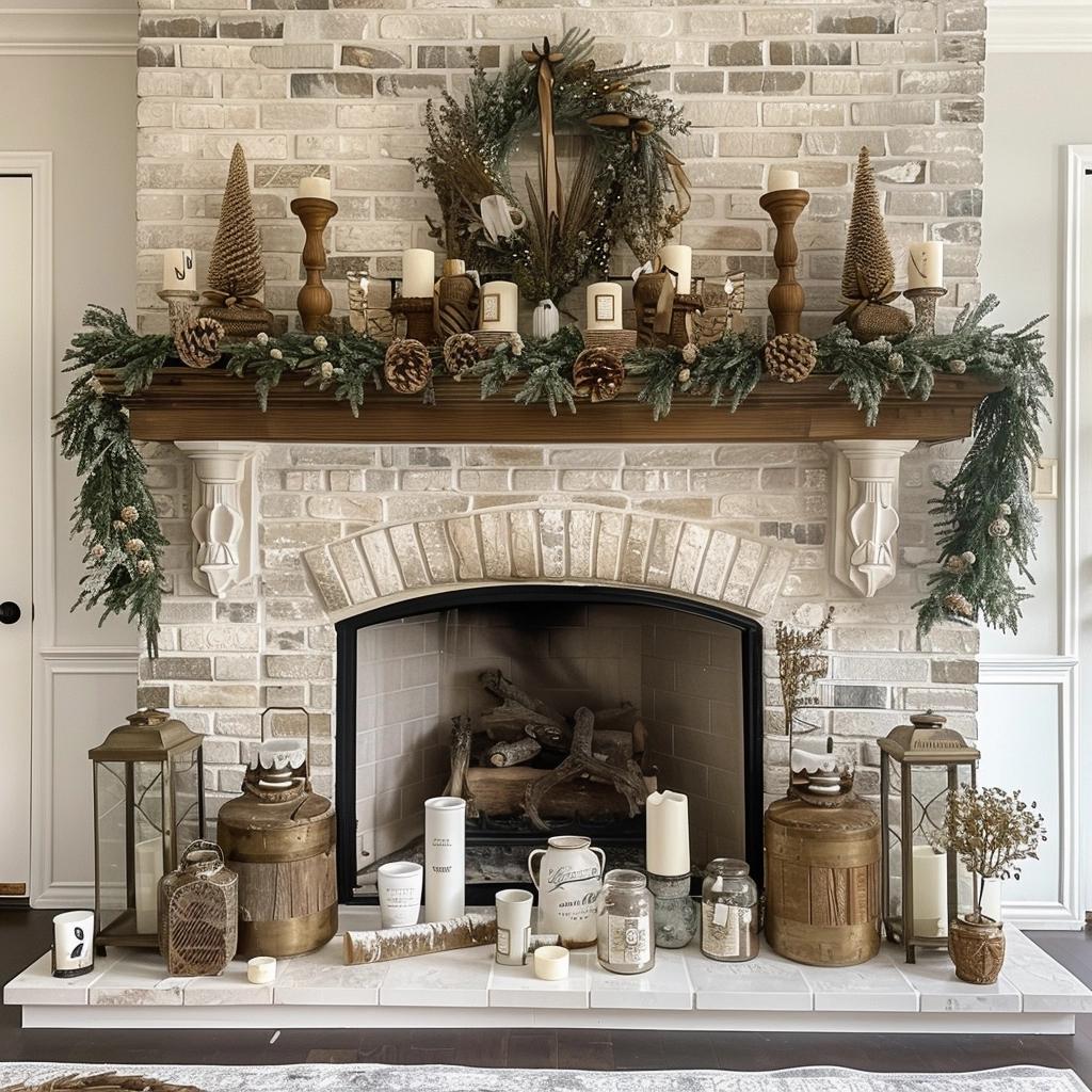 Styling Your Fireplace Mantel for Every Season
