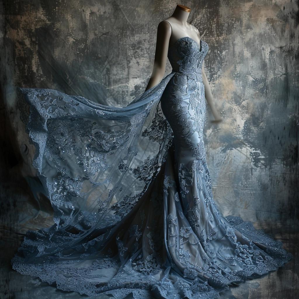 TITLE: You Won't Believe What Happened to This Stunning Blue Lace Dress. 1 TITLE: You Won't Believe What Happened to This Stunning Blue Lace Dress.