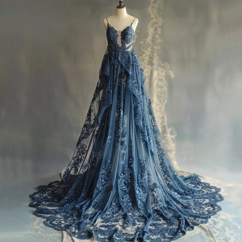 TITLE: You Won't Believe What Happened to This Stunning Blue Lace Dress. 4 TITLE: You Won't Believe What Happened to This Stunning Blue Lace Dress.