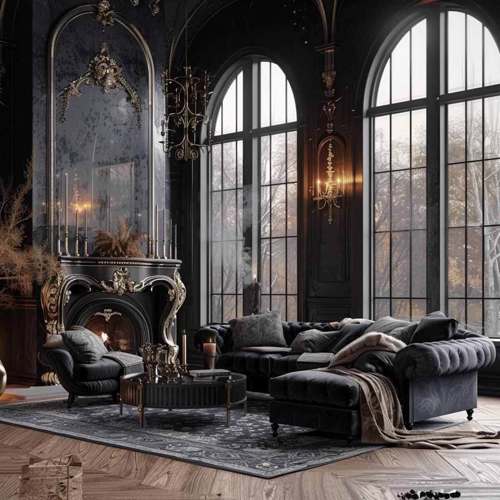 Uncover the Alluring Secrets of Modern Gothic Living Room Designs. 1 Uncover the Alluring Secrets of Modern Gothic Living Room Designs.