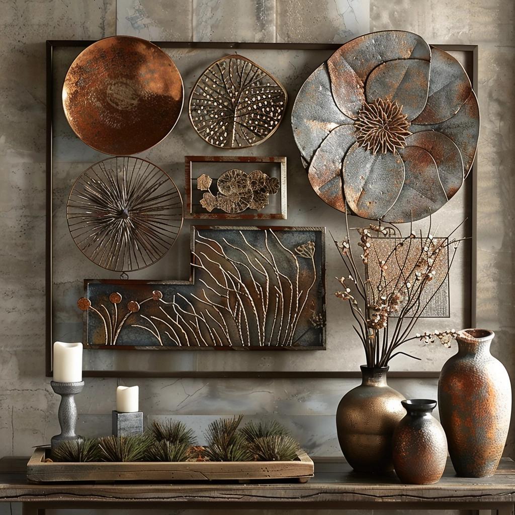 Uncover the Captivating Charm of Rustic Metal Wall Decor. 2 Uncover the Captivating Charm of Rustic Metal Wall Decor.