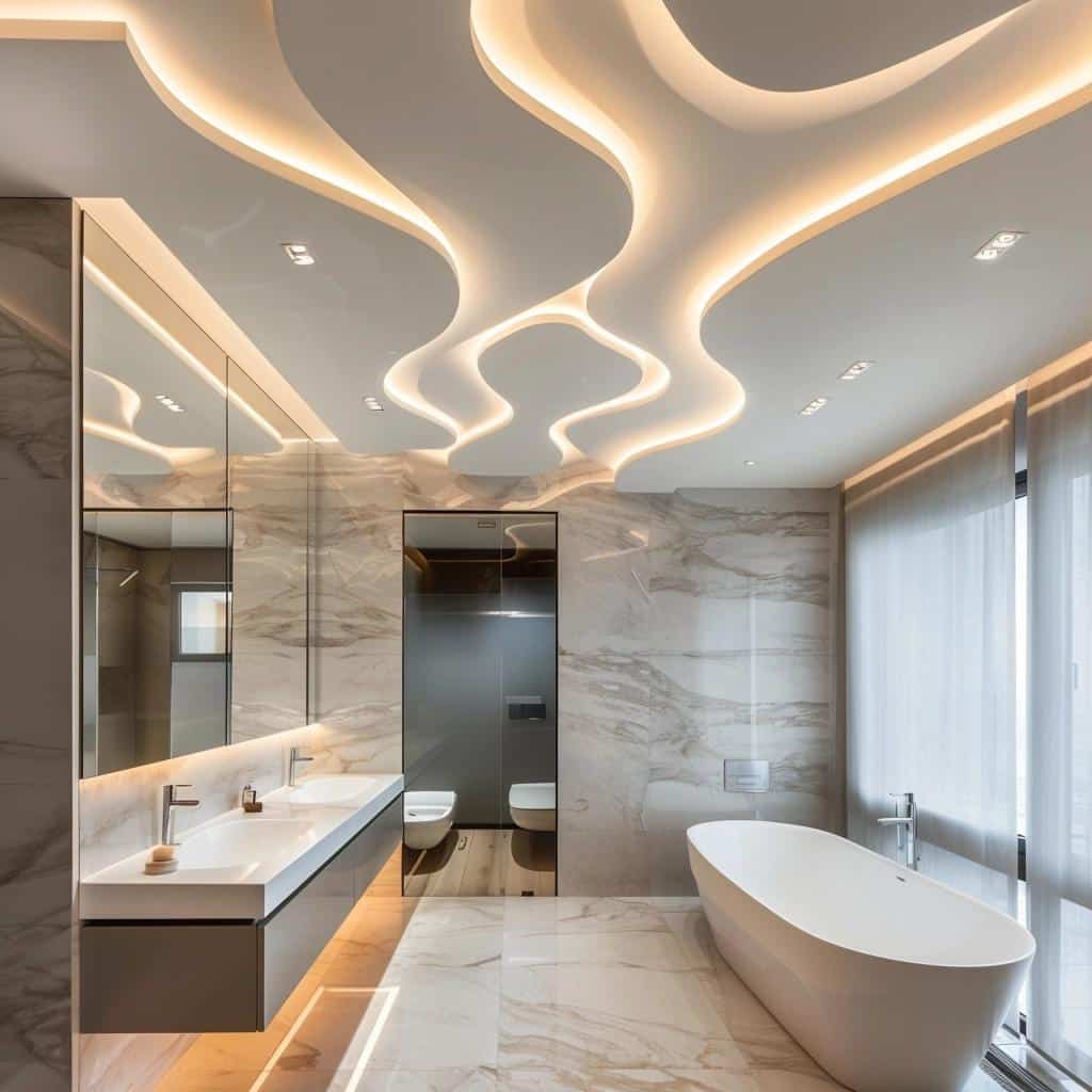Uncover the Secrets to Transforming Your Bathroom Ceiling with These Genius Ideas. 1 Uncover the Secrets to Transforming Your Bathroom Ceiling with These Genius Ideas.