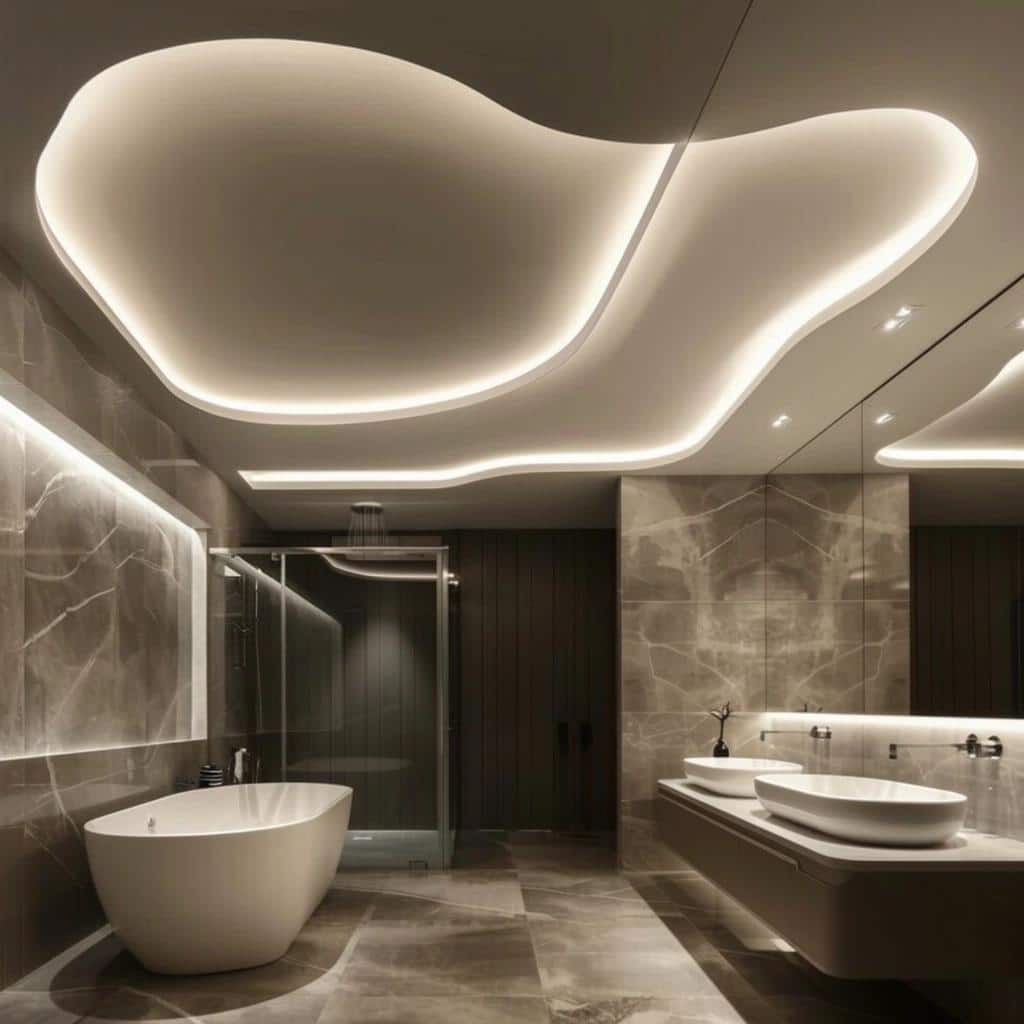 Uncover the Secrets to Transforming Your Bathroom Ceiling with These Genius Ideas. 4 Uncover the Secrets to Transforming Your Bathroom Ceiling with These Genius Ideas.