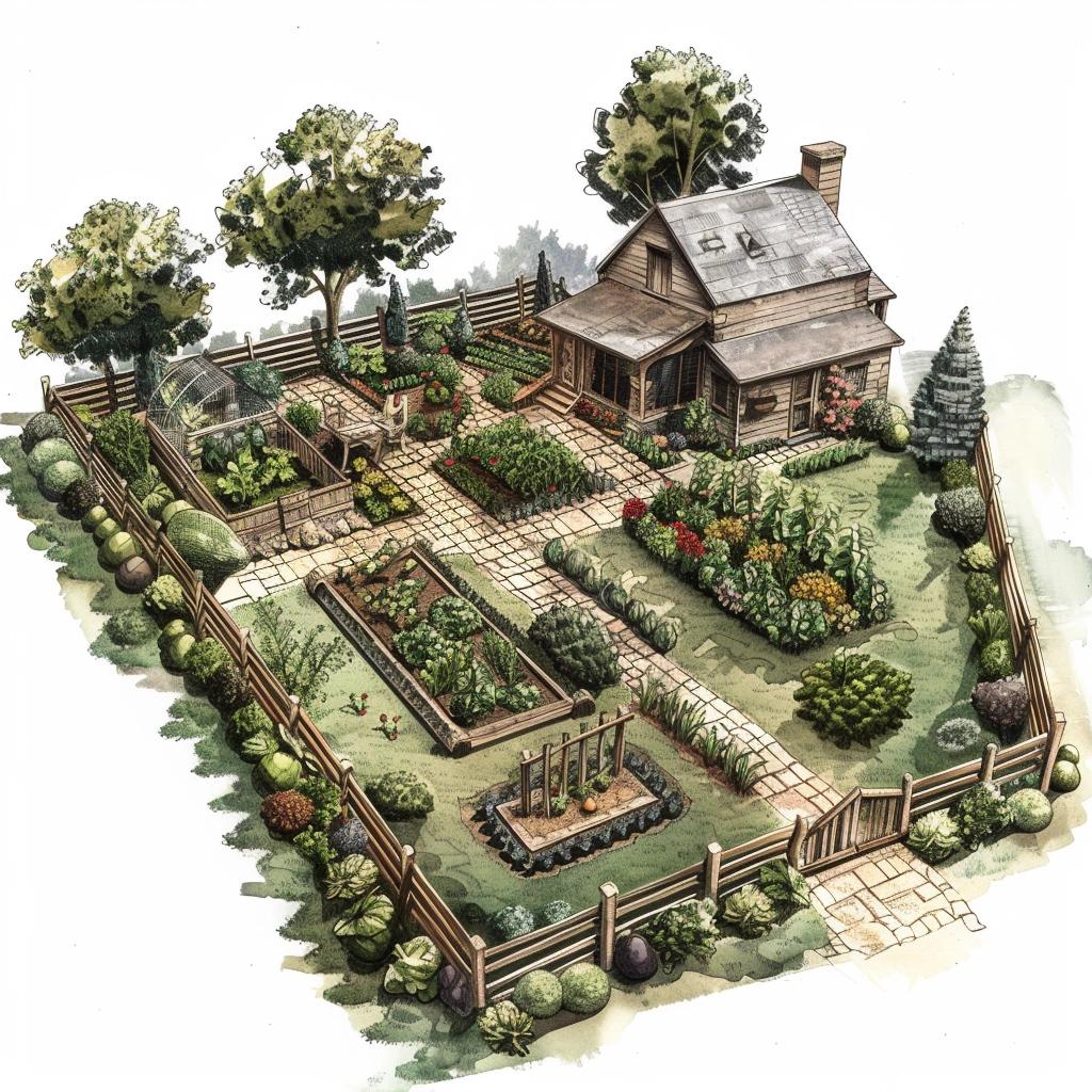 Uncover the Secrets to a Captivating Homesteading Garden Layout. 2 Uncover the Secrets to a Captivating Homesteading Garden Layout.