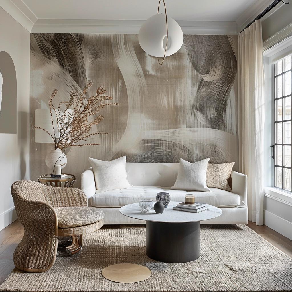 Uncovering the Art of Accent Walls: Transforming Living Spaces with Modern Wallpaper.