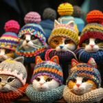 Unleash Your Feline Flair: Crocheted Cat Hats That Steal the Spotlight.