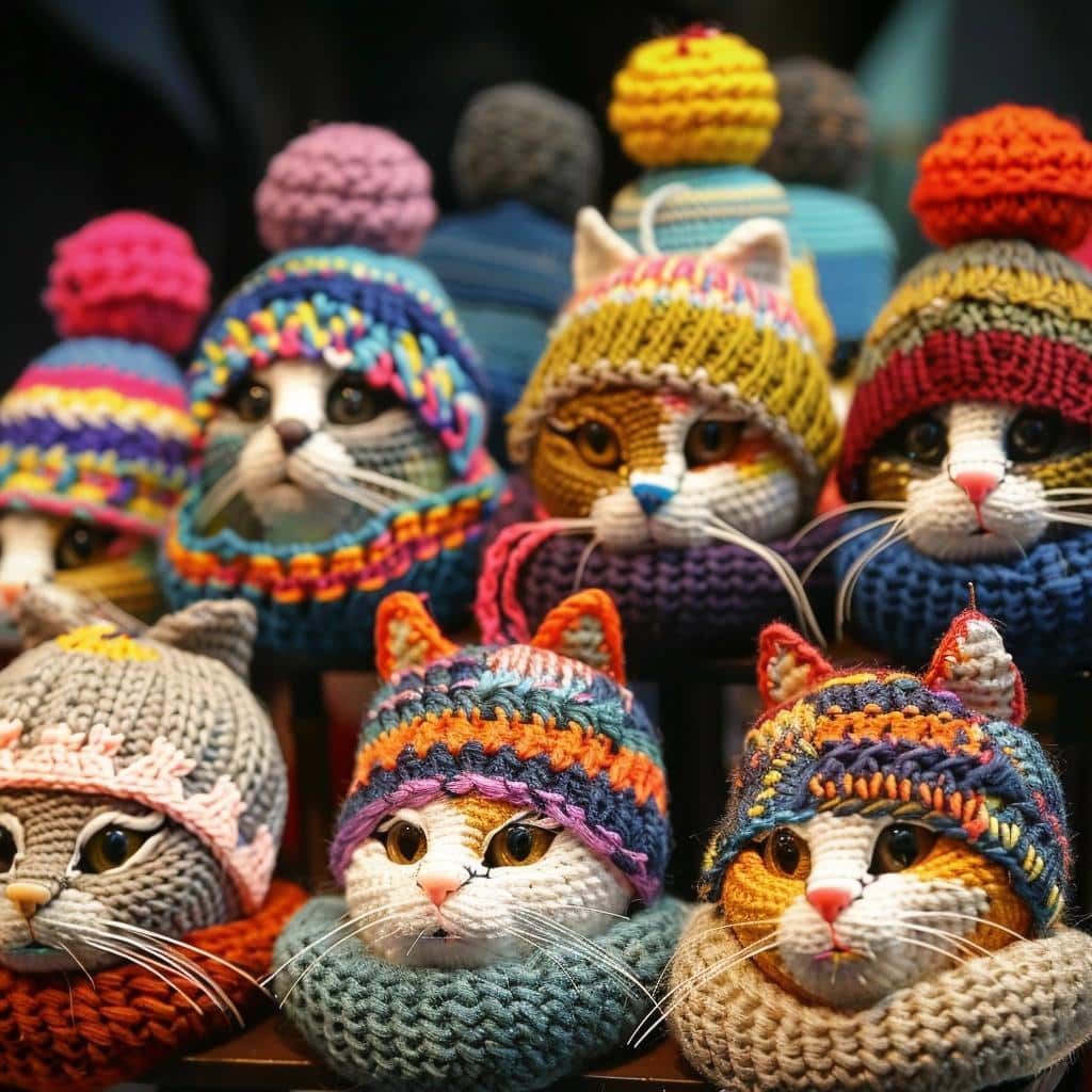 Unleash Your Feline Flair: Crocheted Cat Hats That Steal the Spotlight. 4 Unleash Your Feline Flair: Crocheted Cat Hats That Steal the Spotlight.