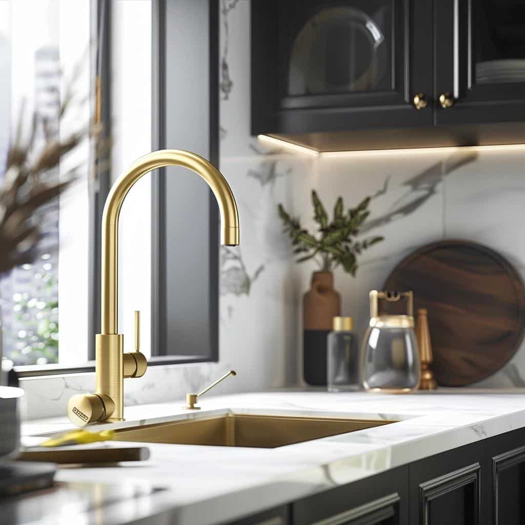 Unlock the Allure of Brass: A Kitchen Faucet Transformation That Will Captivate Your Senses. 2 Unlock the Allure of Brass: A Kitchen Faucet Transformation That Will Captivate Your Senses.