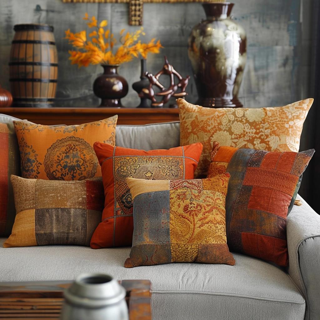 Unlock the Alluring Charm of Rust-Inspired Decorative Pillows. 3 Unlock the Alluring Charm of Rust-Inspired Decorative Pillows.