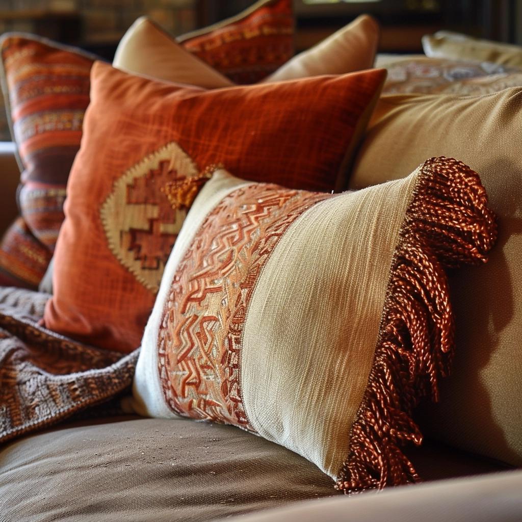 Unlock the Alluring Charm of Rust-Inspired Decorative Pillows. 4 Unlock the Alluring Charm of Rust-Inspired Decorative Pillows.