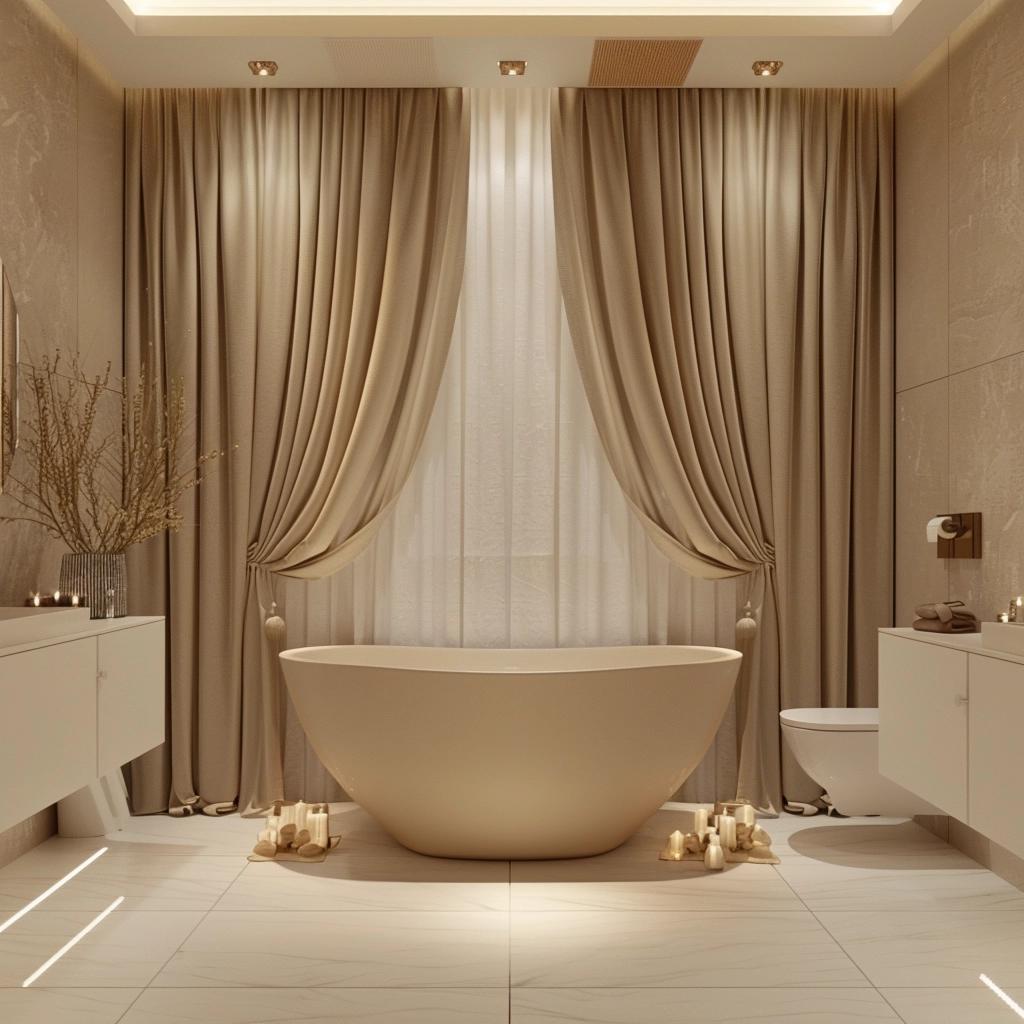 Unlock the Bathroom's Hidden Charm Unveiling Stunning Curtain Ideas. 3 Unlock the Bathroom's Hidden Charm Unveiling Stunning Curtain Ideas.