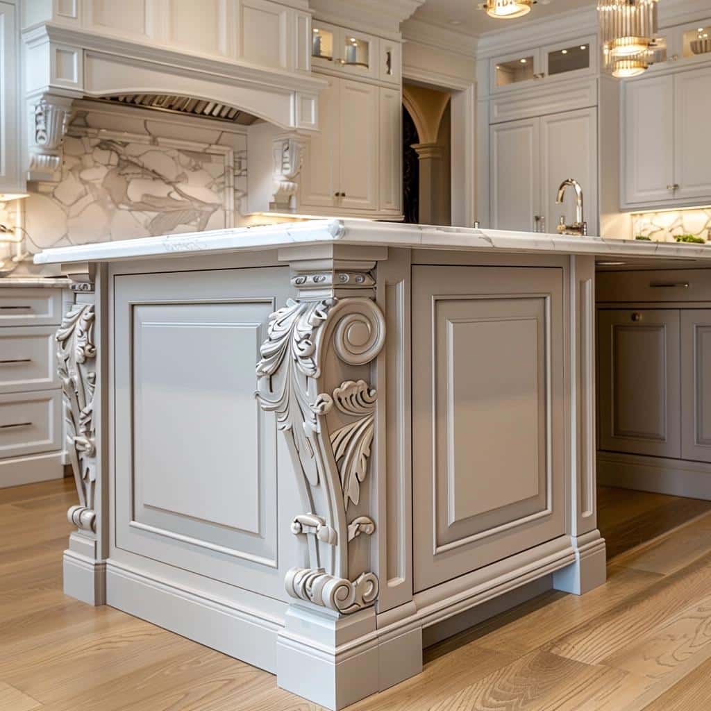Unlock the Elegant Transformation: Kitchen Island Molding Hacks for a Stunning Centerpiece. 1 Unlock the Elegant Transformation: Kitchen Island Molding Hacks for a Stunning Centerpiece.