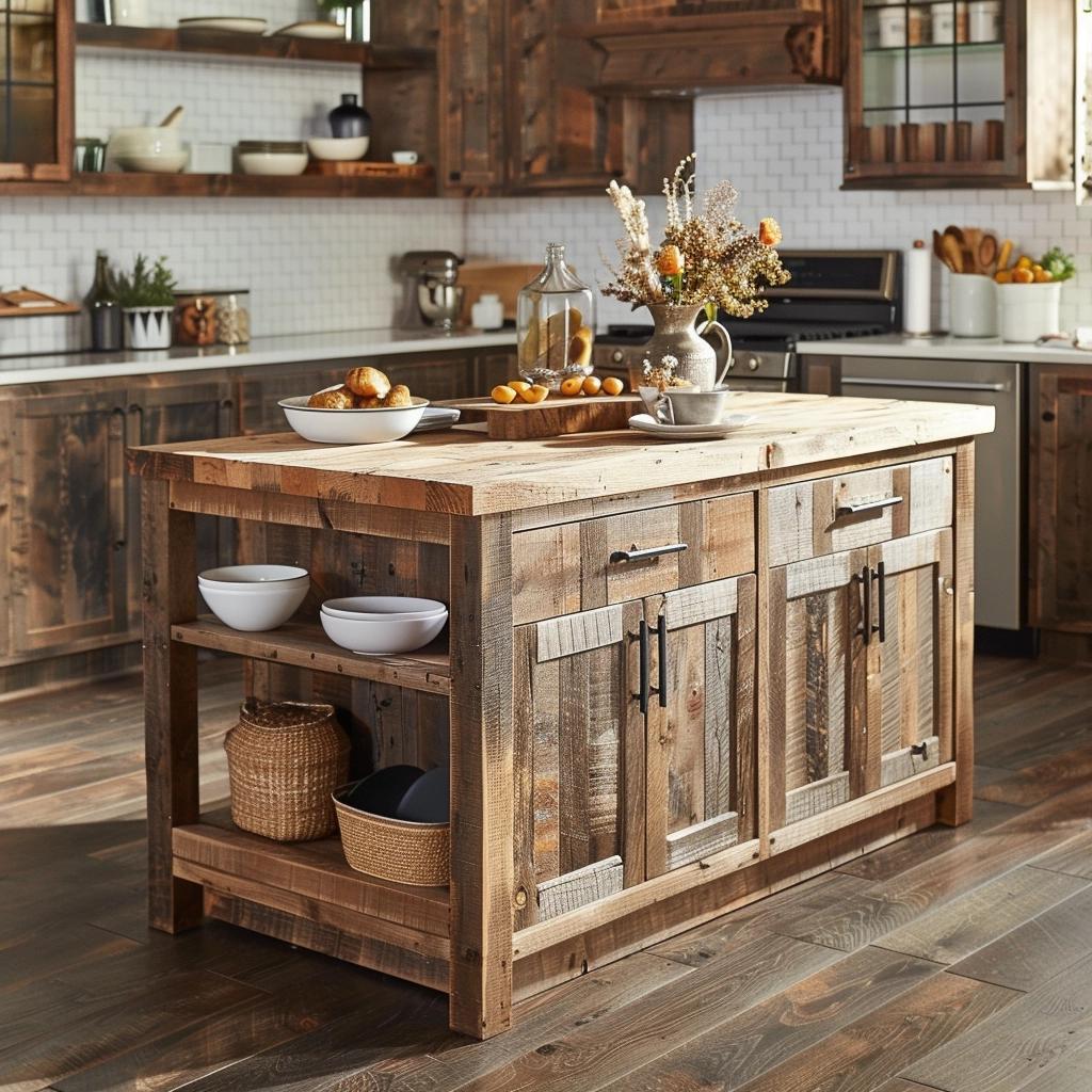 Unlock the Rustic Charm: Unleashing the Captivating Potential of a Kitchen Island. 1 Unlock the Rustic Charm: Unleashing the Captivating Potential of a Kitchen Island.
