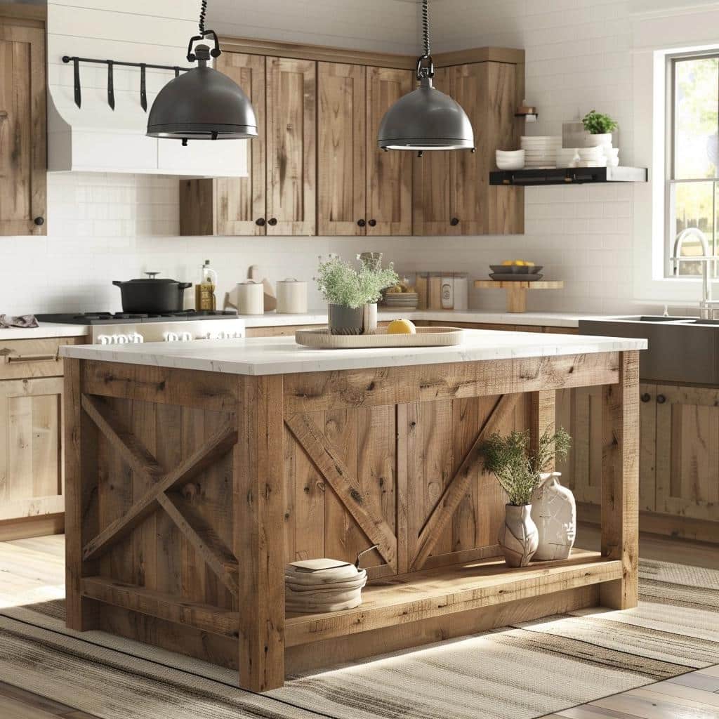 Unlock the Rustic Charm: Unleashing the Captivating Potential of a Kitchen Island. 3 Unlock the Rustic Charm: Unleashing the Captivating Potential of a Kitchen Island.