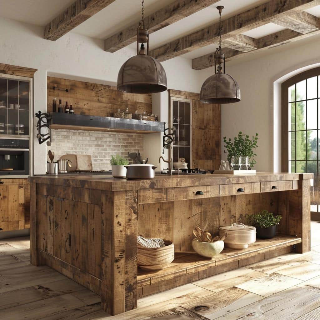 Unlock the Rustic Charm: Unleashing the Captivating Potential of a Kitchen Island. 4 Unlock the Rustic Charm: Unleashing the Captivating Potential of a Kitchen Island.