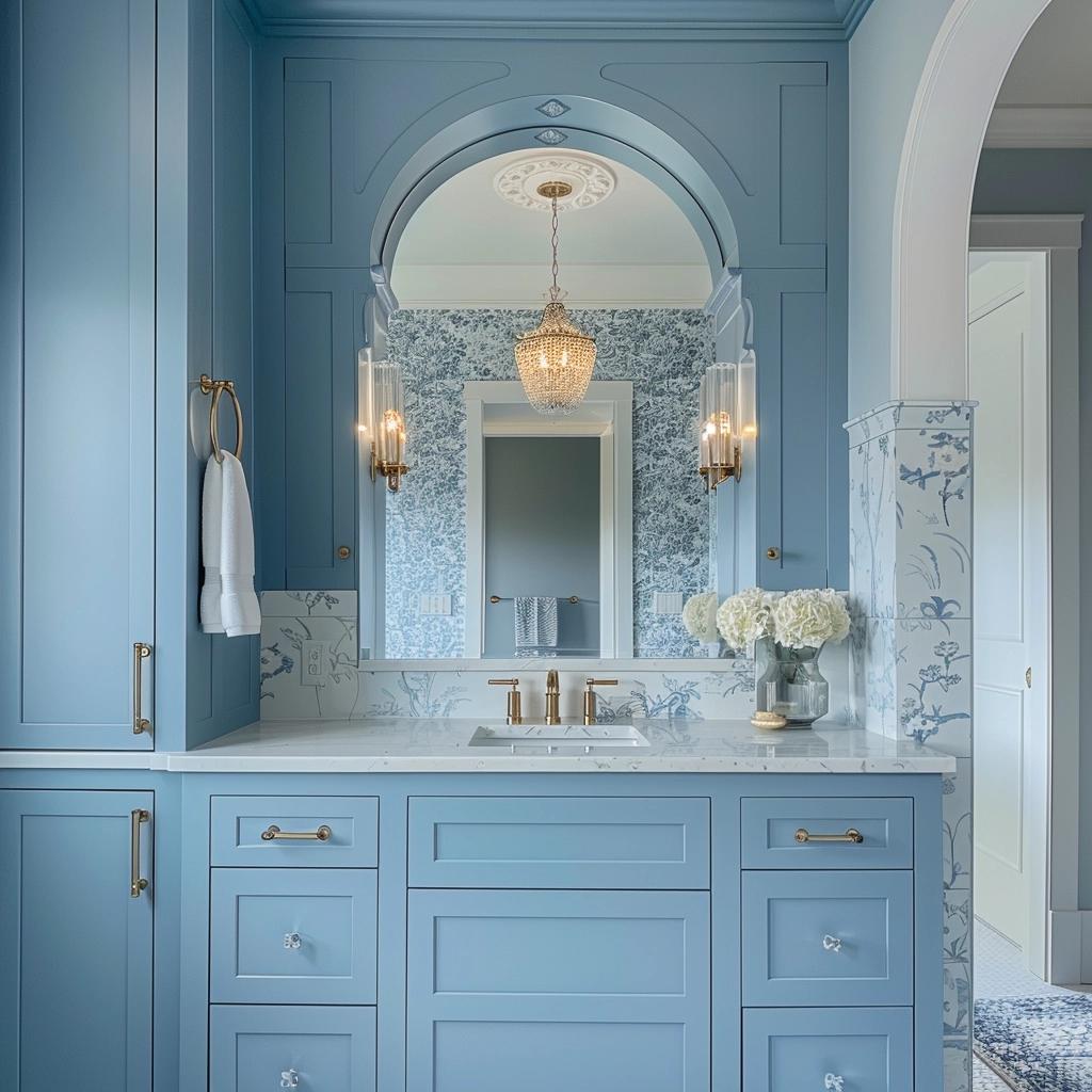 Unlock the Serene Charm of Blue Vanity Bathroom Ideas. 2 Unlock the Serene Charm of Blue Vanity Bathroom Ideas.